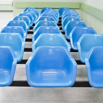 empty waiting seats in hospital