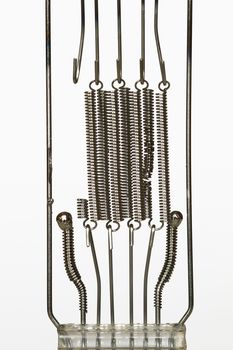 Detail of the heating spiral - electric light filament