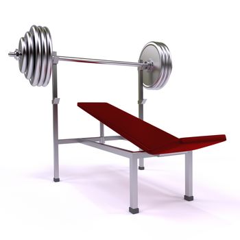 gym apparatus, exercise machine on the white background