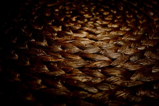 Texture of a wicker basket.