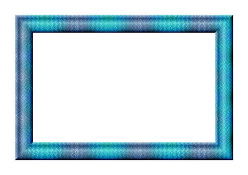 Rectangular frame for pictures and photos with abstract texture with shimmering blue tone