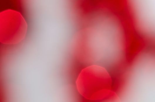 Abstract red circle christmas lights as background.