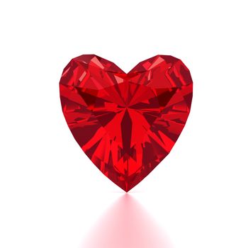 Heart Shaped Red Diamond 