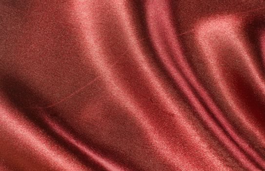 red satin silk fabric 