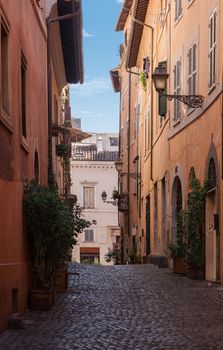 Street ghetto in Rome. Italy