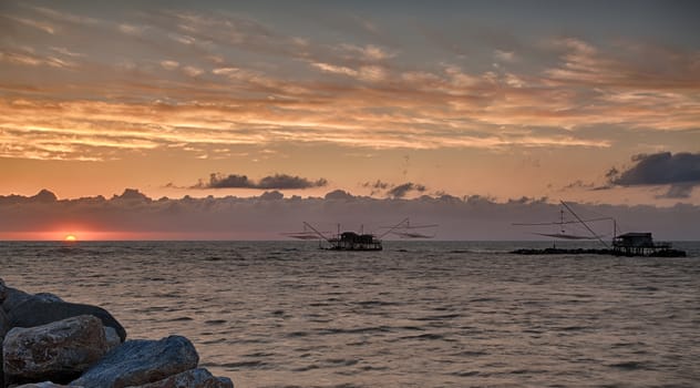 Sunset in Marina di Pisa