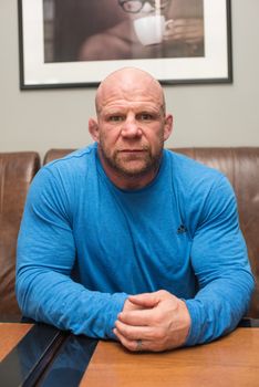 BARNAUL, RUSSIA - November 28, 2014: Jeffrey William Monson, American mixed martial artist, world champion, before the fight with Russian fighter Ilya Sheglov on November 28, 2014 in Barnaul, Russia