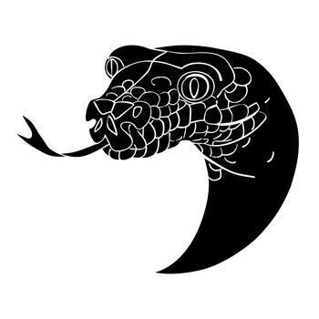 Snake head avatar, Chinese zodiac sign, 