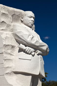 Washington DC, USA - October 17, 2014: The Martin Luther King Jr. Memorial located on the National Mall on the Tidal Basin in Washington DC is America's 395th National Park.
