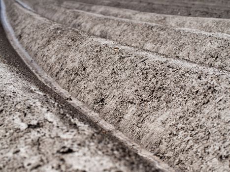 Structures of a potato field