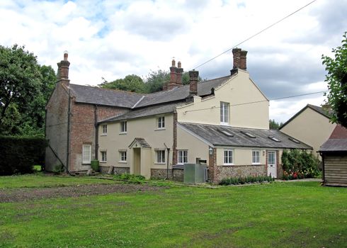 An exterior of a country house in the UK