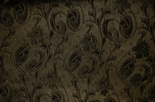 vintage brocade fabric detail