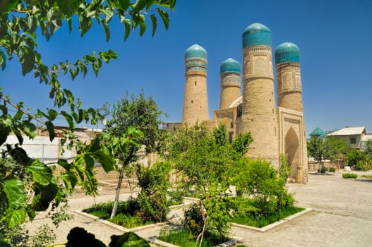 Beautiful historical mosque in Bukhara, Uzbekistan