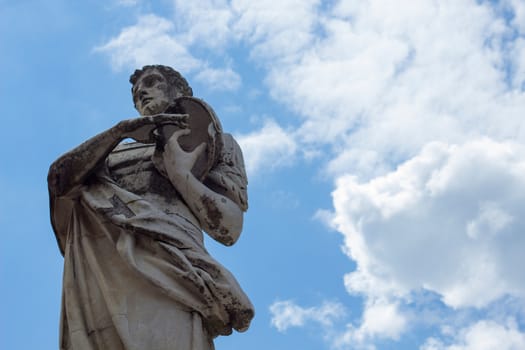 Monument in the sky whit clouds