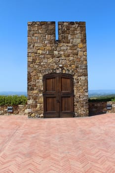 The unreal door of castle