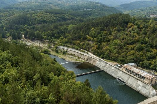 Old  HPP "Topolnitsa"  plant at Topolnitsa dam, Muhovo, Bulgaria