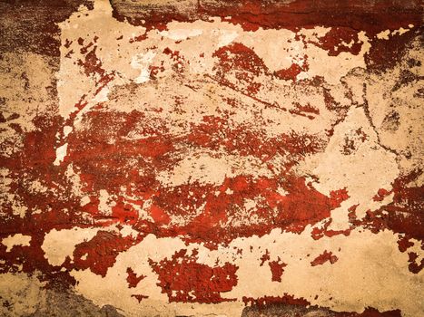 abstract background or texture old corrupted red coat