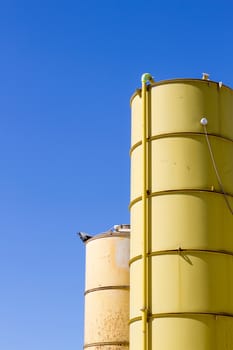 Silo for make sand for building