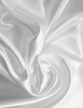 Smooth elegant white silk can use as wedding background 