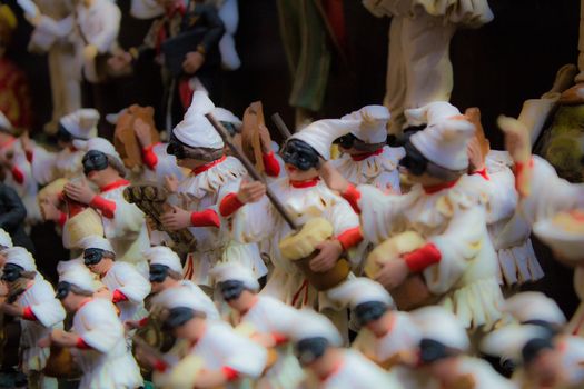 More mask of naples culture, typical person of christmas