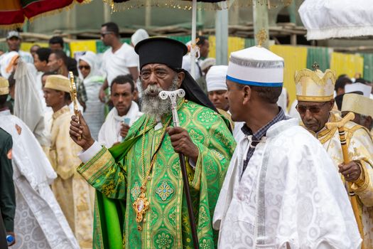 Ethiopian Orthodox followers celebrate Timket,  the Ethiopian Orthodox celebration of Epiphany, on January 19, 2015 in Addis Ababa.