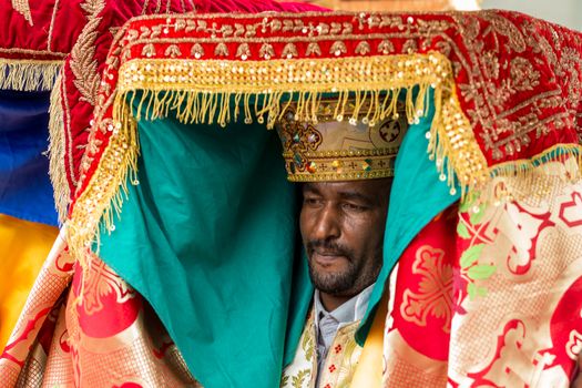 Ethiopian Orthodox followers celebrate Timket,  the Ethiopian Orthodox celebration of Epiphany, on January 19, 2015 in Addis Ababa.