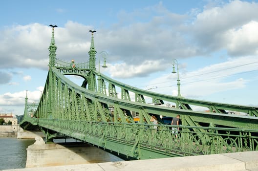 Szabadság hid - Liberty bridge in Budapest, Hungary