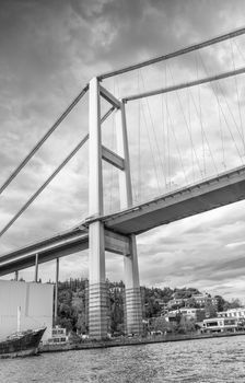 Magnificence of Bosphorus Bridge, Istanbul.