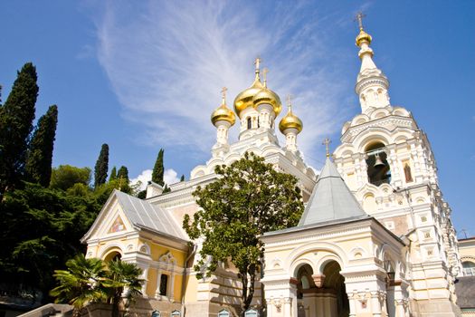 Alexander Nevsky Cathedral in Yalta. Crimea. Ukraine.