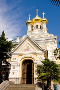 Alexander Nevsky Cathedral in Yalta. Crimea. Ukraine.