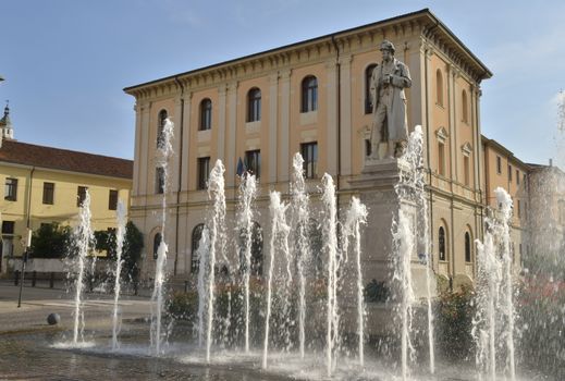 San Lorenzo Square, Vicenza, Italy.  