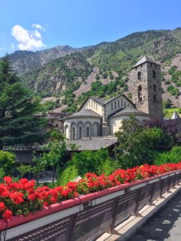 Historic center of Andorra La Vella, capital of Andorra.