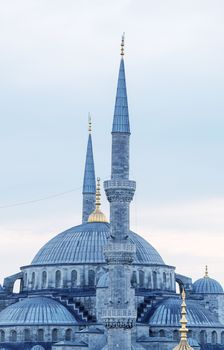 Magnificent architecture of Blue Mosque in Istanbul.