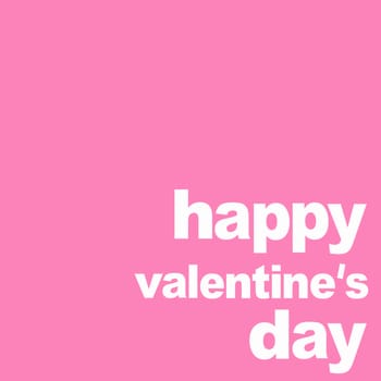 word happy valentine's day on pink background 