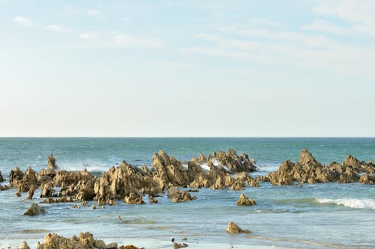 View from Pringle Bay beach, Western Cape Province of South Africa
