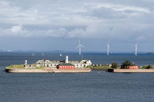 Marine wind farm in the coast of Copenhagen