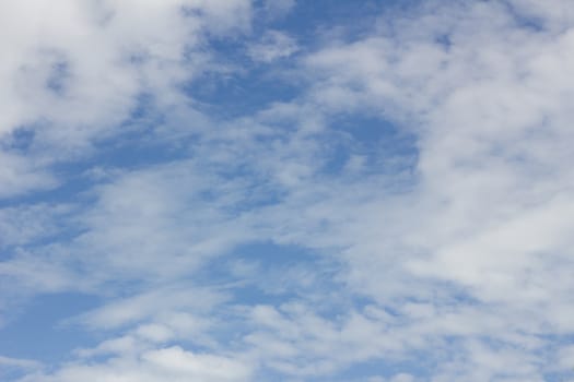 clouds in the blue sky