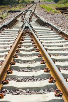 Railway, outdoor landscape