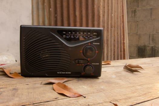 Vintage Radio in picture of vintage style