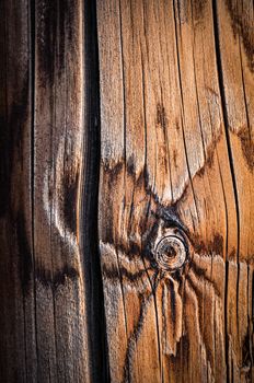 background or texture detail of wooden poles with asphalt coating