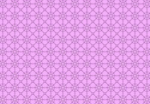 contour kaleidoscopic pattern on a purple background, seamless