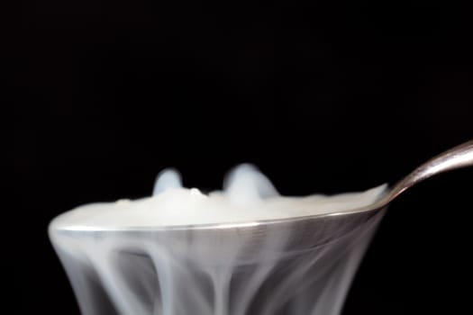 Dry Ice on a Spoon