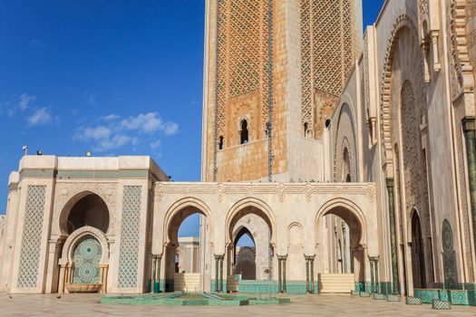Mosque of Haasan II in Casablanca, Morocco