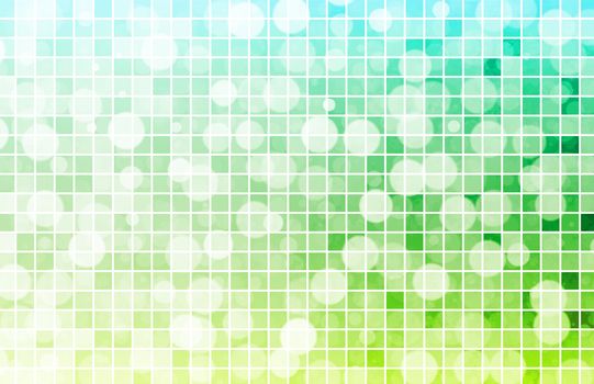 Fizzy Drink Background with Bubbles and Tiles