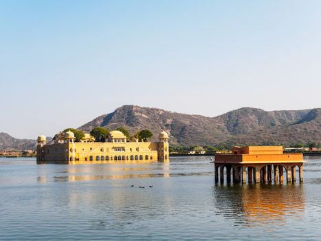 Jal Mahal, the Waterpalace in Jaipur, Rajasthan, India