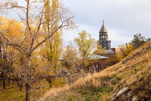 Sevanavank Monastery located at the bank of Lake Sevan in Armenia