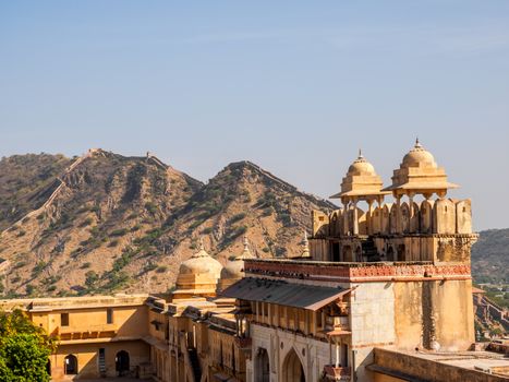 View at Amer Fort in Rajasthan, India