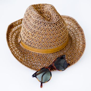 sunprotection objects sunglasses and hat