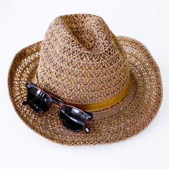 sunprotection objects sunglasses and hat