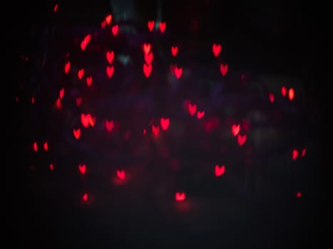 Heart bokeh background, Love Valentine's day background 